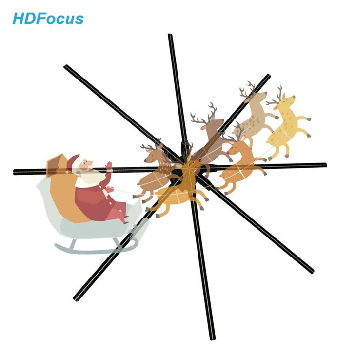 180cm Hologram Advertising Display Led Fan