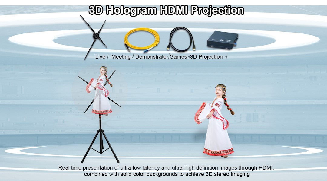 3D Hologram HDMI Projection