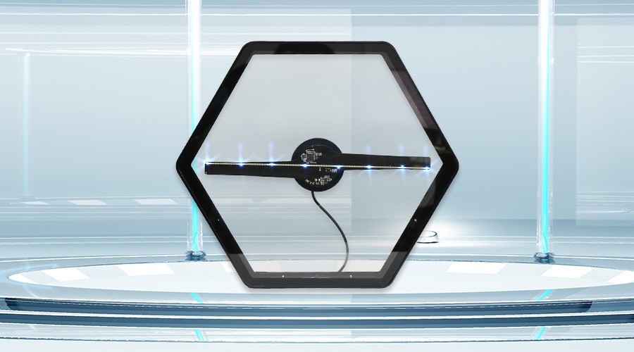 32cm Polygonal Shaped Cover For 3D Hologram Fan