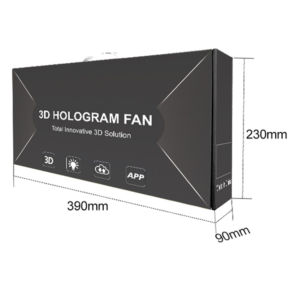 Package of 3D hologram fan