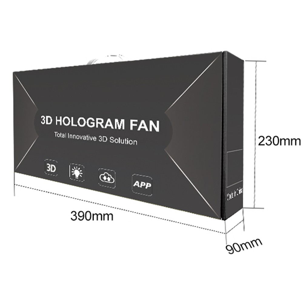 Package of 3D hologram fan Package of 3D hologram fan