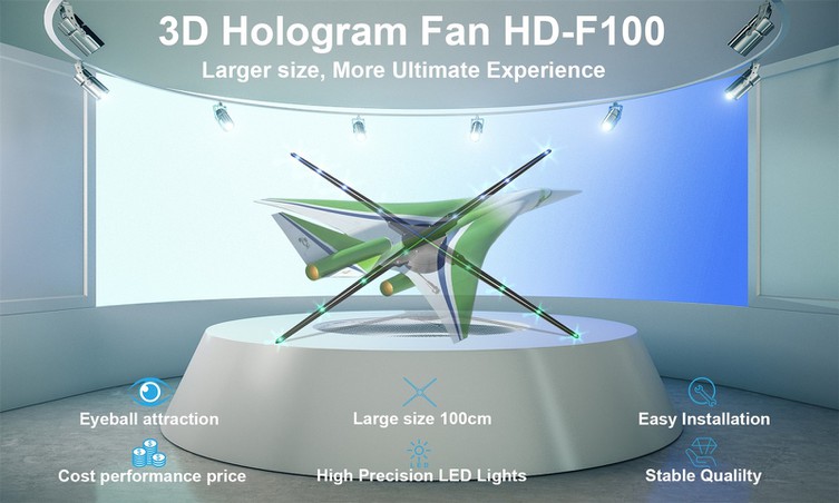 100cm 3D Hologram LED Fan