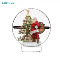 30Cm 3D Hologram Fan Splicing Display Led Fan With Shell