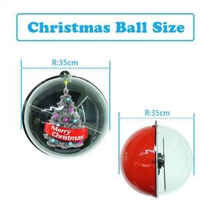 32cm Ball Design Hologram Fan For Christmas