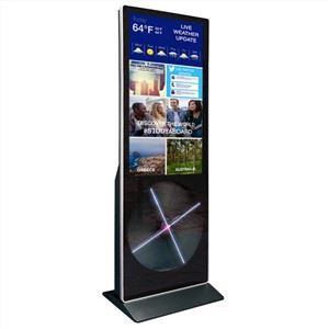 3D Hologram Fan 2D Floor Stand Kiosk