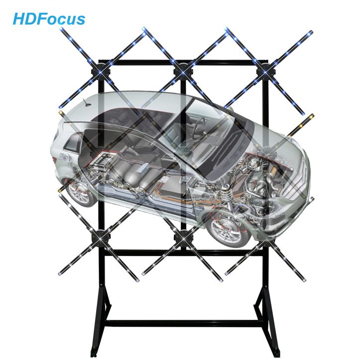 3D Hologram FAN 3*3 Video Wall Solution