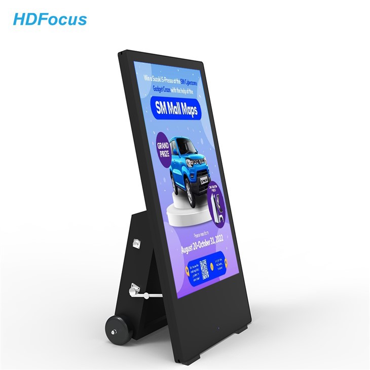 43 Inch Ooutdoor Mobile Poster Screen