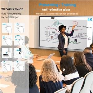 4k Display Smart Board With Wifi in Classroom
