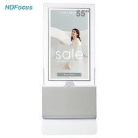 55 Inch Android 4k Transparent Floor Kiosk