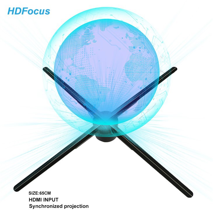 65cm 3d Hologram Fan HDMI-Synchronization