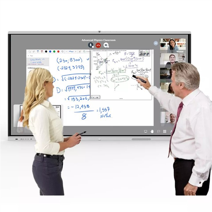 75 Inch Smart Interactive Screen Touch Classroom Whiteboard