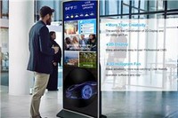 Advertising Kiosk With 3D Hologram Fan Built-in