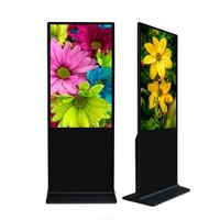 Black Floor Standing Kiosk Retail Store