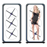 Video Wall Human Size 3D Holographic LED Fan Display