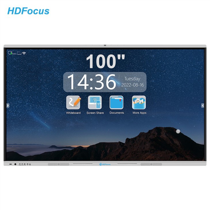 Teaching 100 Inch Electronic Infrared Touch Screen Interactive Board