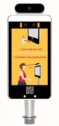 Temperature Kiosk With Face Recognition And EU Health Code
