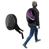 Walking Holographic Fan 3D Backpack In Exhibition